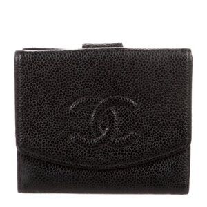 Chanel Black Leather Wallet